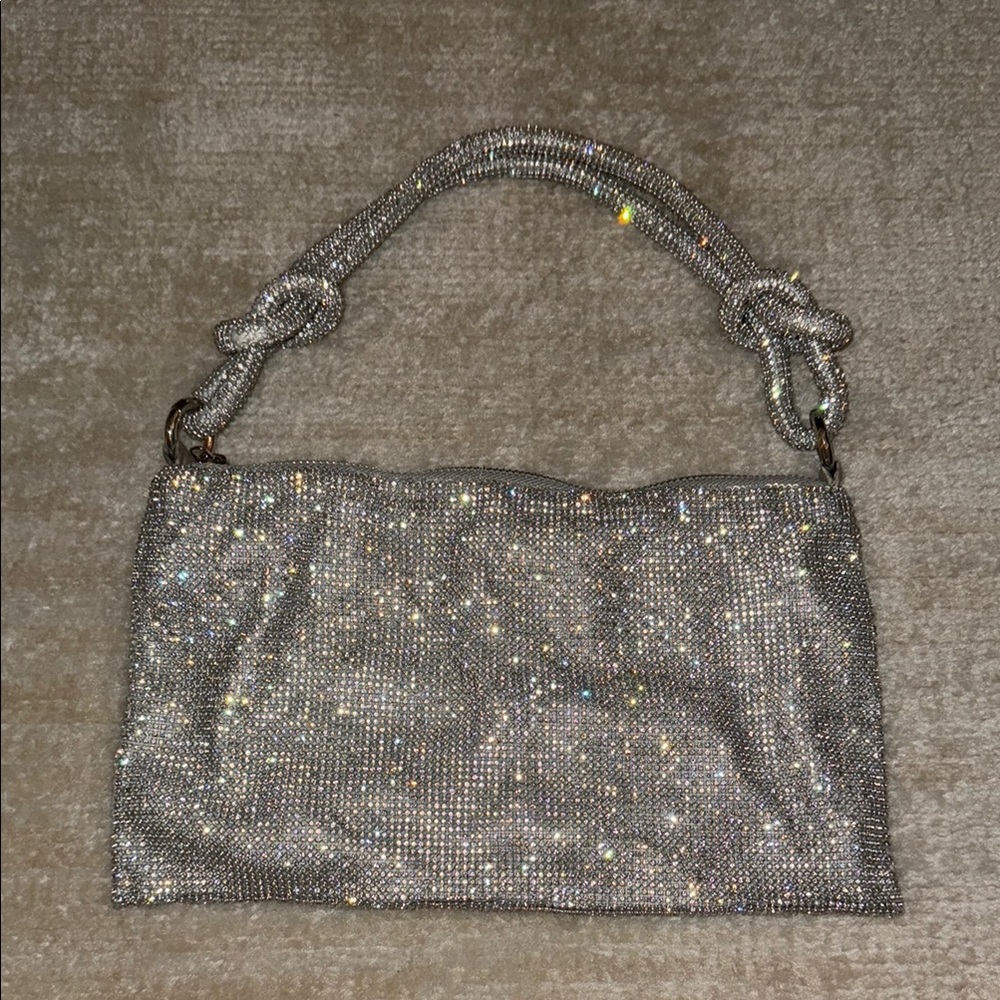 Silver Shimmer Shoulder Bag